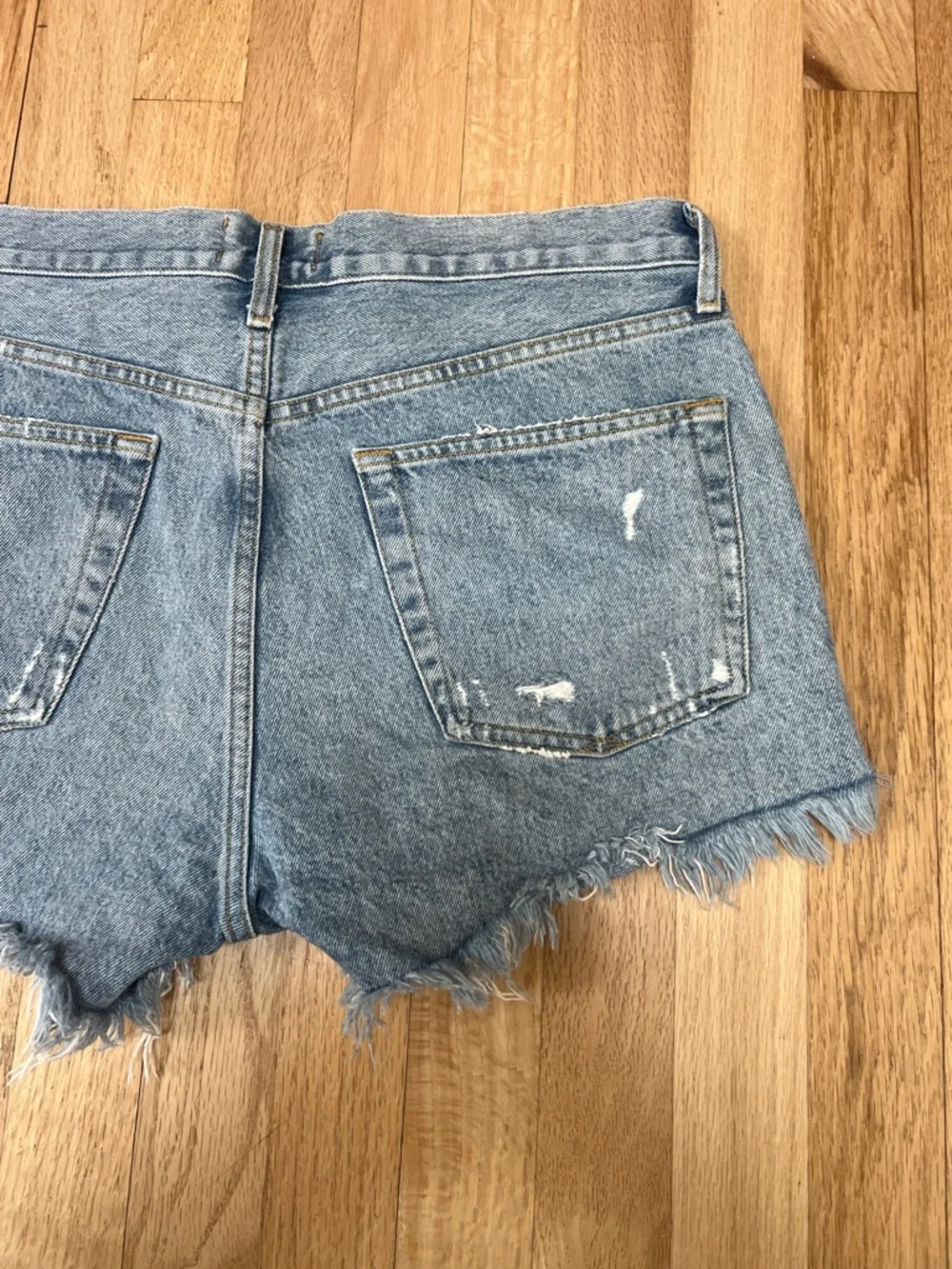 Agolde Parker Denim Jean shorts Distressed Button Fly‎ Cut Off Womens 29